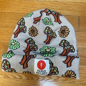 Parks Project Beanie- Mushroom print